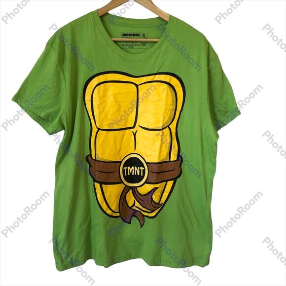Ninja Turtles T-Shirt Mens XL Halloween Green Graphic Short Sleeve Funny Top - Picture 1 of 6